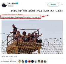 Israelíes de un kibbutz cercano a Gaza disfrutan del "mejor show en la ciudad" y celebran la masacre cometida por su ejército..